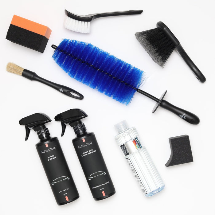 Adams Complete Wheel Cleaning Kit | Clean Wheels, Tyres & Brake Dust Properly - Lovecars - Autostolz - Kits - ZA277A - 