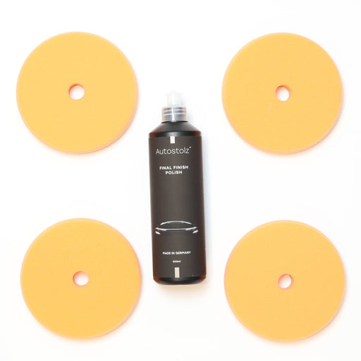 Autostolz Final Finish Polishing Kit | 4 German Made Finishing Pads - Lovecars - Autostolz - Polishing Pads - ZK4POLISHBOTTLE - 