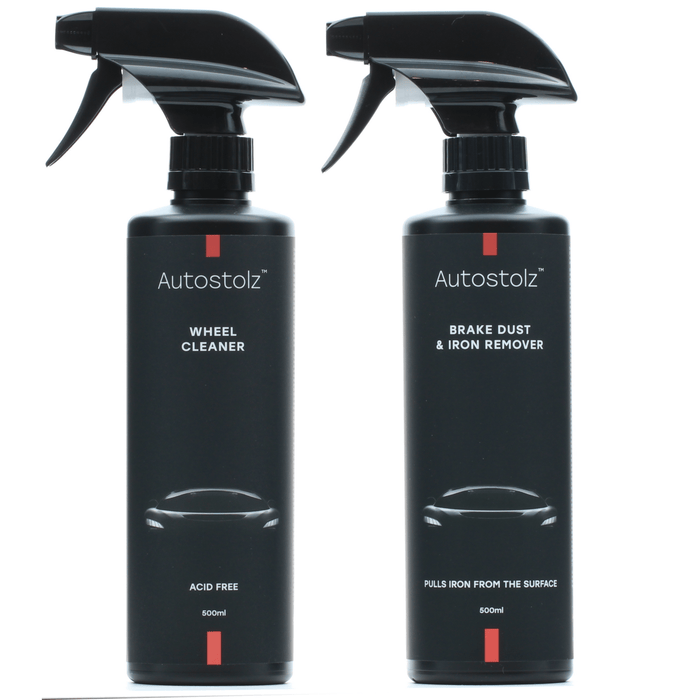 Autostolz Wheel Cleaner Powerful Alkaline and Brake Dust & Iron Remover wheel cleaning kit for alloy wheels and tyre cleaning | lovecars
