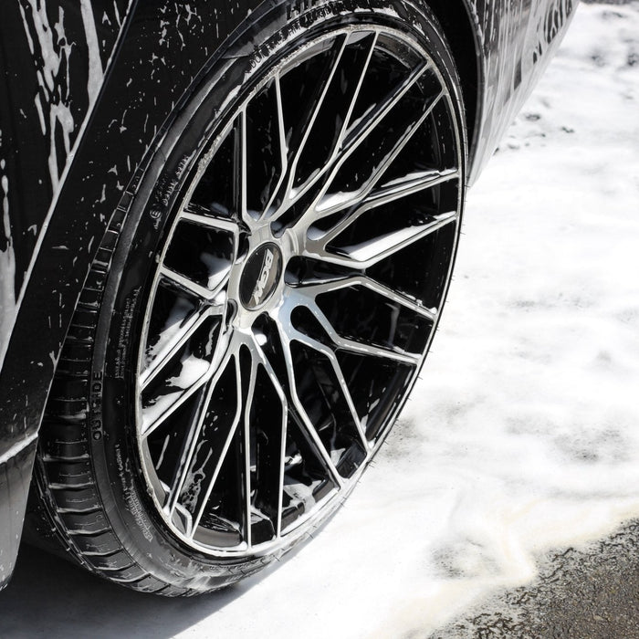 Autostolz Wheel Cleaning & Decontamination Kit removing brake dust, iron contamination and road grime from BMW wheels | lovecars
