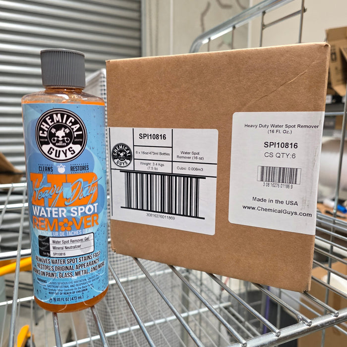 Chemical Guys Heavy Duty Water Spot Remover – 6 Pack (10% Saving) - Lovecars - Chemical Guys - Kits - Zboxofwaterspotremover - 