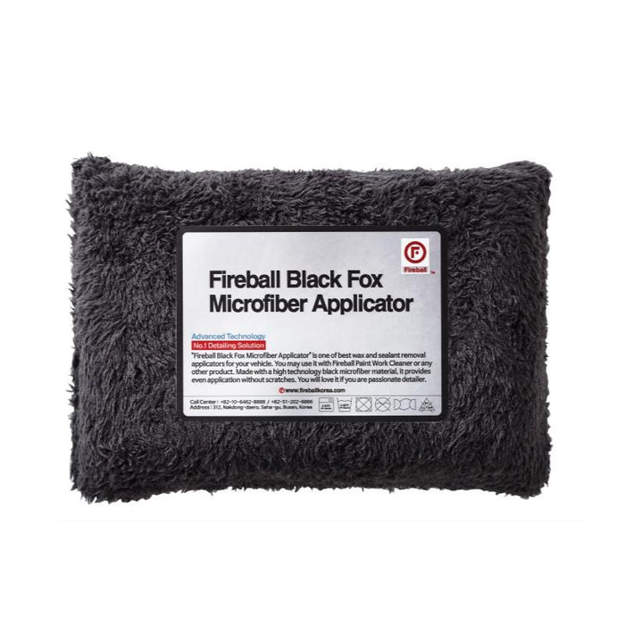 Fireball Black Fox Microfibre Applicator - Lovecars - Fireball - Microfibre - FBBLACKFOXAPPLICATOR - 46584625