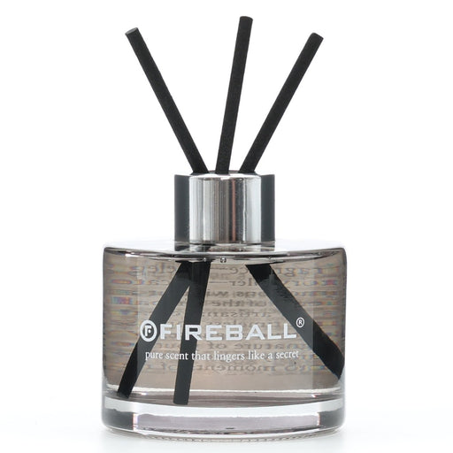 Fireball Flower House luxury car fragrance diffuser in premium glass bottle with chrome cap on white background at Lovecars with 3 sticks