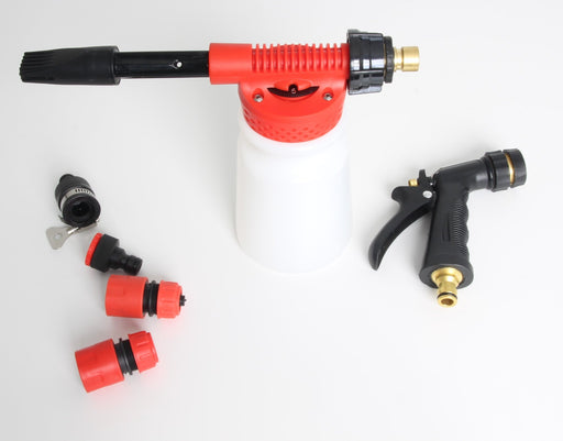 Foam Wash Gun For Normal Hose Premium with Brass fittings and comfort grip - Lovecars - RockCar - Foam Gun - F322G - 