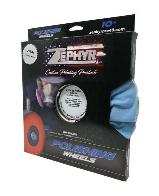 Metal Polishing Wheels - Choose Your Wheel Finishing - Show Shine Untreated 10" Wheel (254 mm) - Lovecars - Zephyr - Metal Polish - AWB58 - 10SS - 604548000000