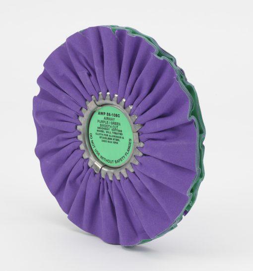 Metal Polishing Wheels - Choose Your Wheel Secondary Cut - Purple Green Smooth Cut 10" Wheel (254 mm) - Lovecars - Zephyr - Metal Polish - AWP58 - 10SC - 604548000000