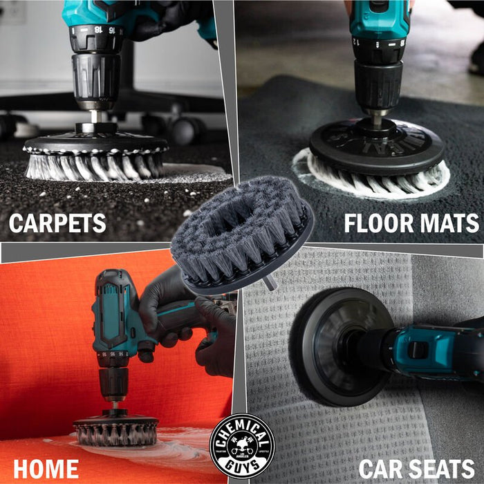 NEW Chemical Guys Carpet Brush With Drill Attachment (Light Duty) - Lovecars - Chemical Guys - Brushes - ACC506 - 842850000000