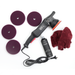 RockCar 15 Complete Paint Correction System with One Step Polish, four Purple Standard pads, Pegasus microfiber cloth and pad cleaning kit showing all included components | lovecars