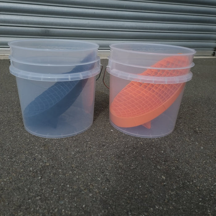 Rockcar 2 Clear Buckets & 2 Mitt Slides (Orange & Black) - Lovecars - RockCar - Buckets - ZRB2332K - 