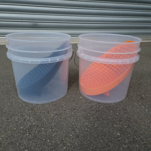 Rockcar 2 Clear Buckets & 2 Mitt Slides (Orange & Black) - Lovecars - RockCar - Buckets - ZRB2332K - 