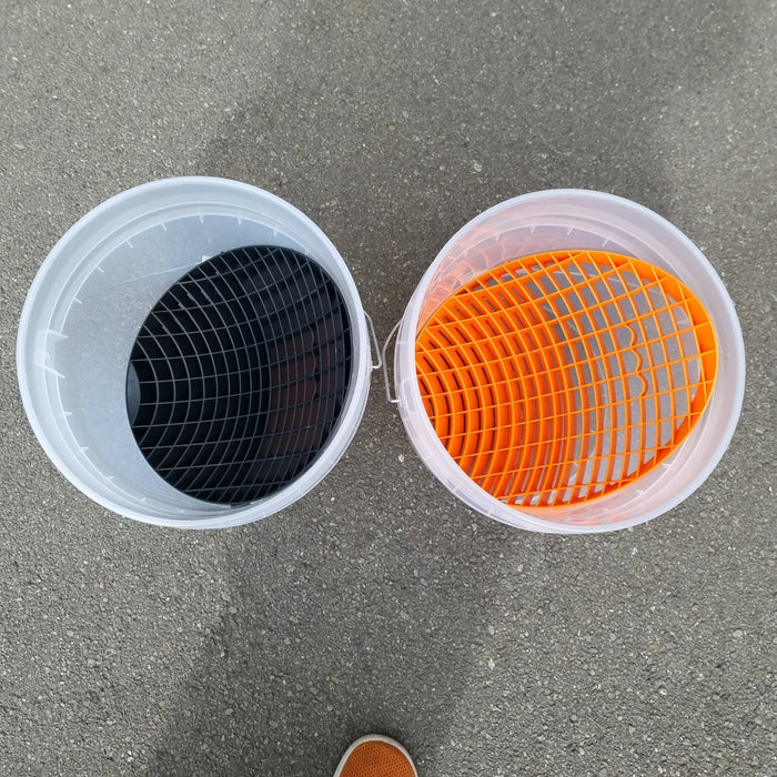 Rockcar 2 Clear Buckets & 2 Mitt Slides (Orange & Black) - Lovecars - RockCar - Buckets - ZRB2332K - 