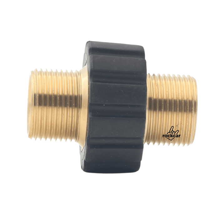 Rockcar M22 Male - to - Male Adapter – High - Flow Brass Joiner - Lovecars - Lovecars - Adapters - D2222J - 