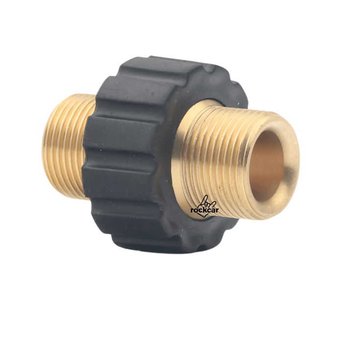 Rockcar M22 Male - to - Male Adapter – High - Flow Brass Joiner - Lovecars - Lovecars - Adapters - D2222J - 