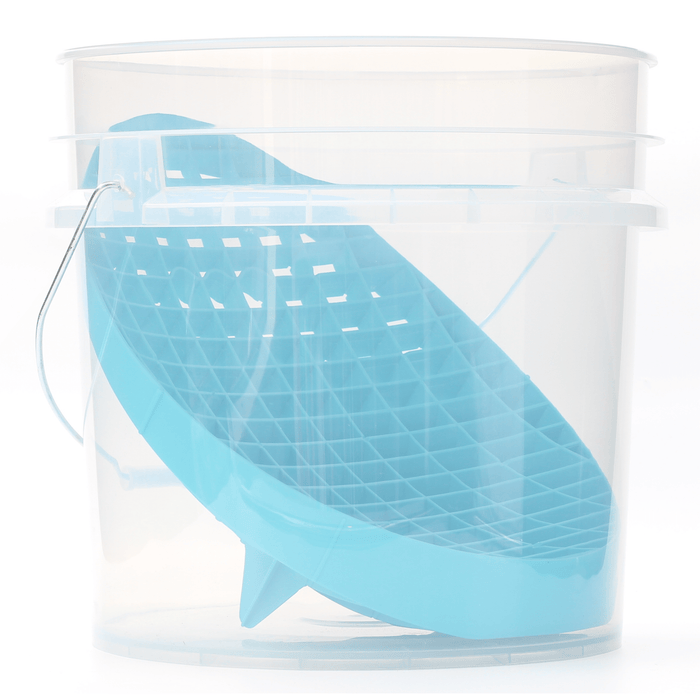 Rockcar Single Bucket Wash Kit – Clear Bucket & Mitt Slide - Lovecars - RockCar - Buckets & Related - ZRB2322B - 
