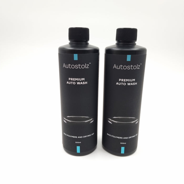 Two Pack: Autostolz Premium Auto Wash - SiO2 polymers and drying aid (1 Litre or 2x 500ml) - Lovecars - Autostolz - Car Wash - ZAZWASH2B - 