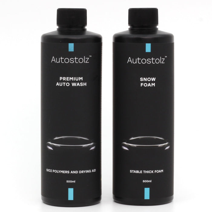 Two Pack: Autostolz Snow and Autostolz Premium Auto Wash (500ml Each) - Lovecars - Autostolz - Car Wash - ZAF422W - 