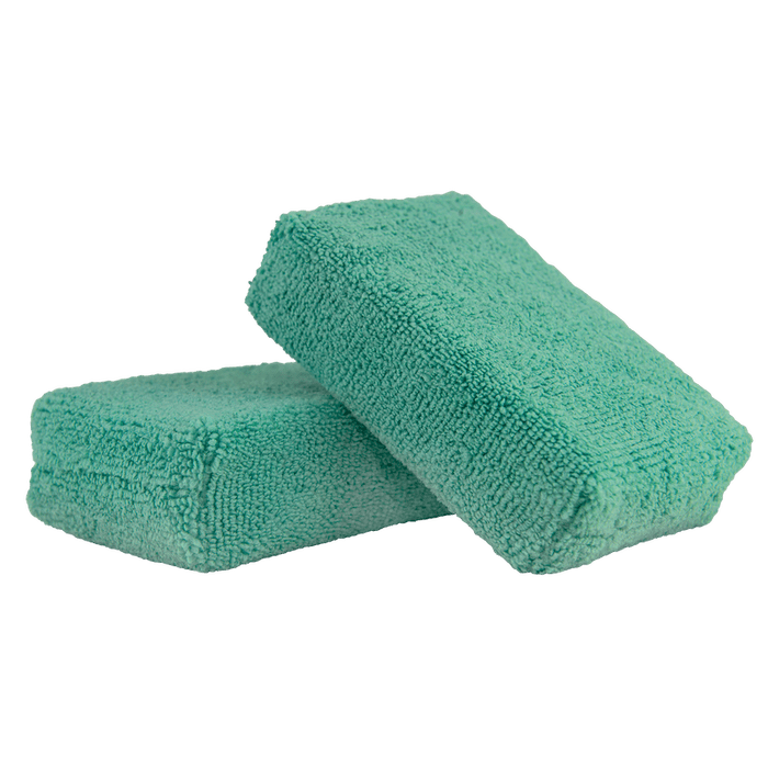 Workhorse Premium Grade Microfiber Applicator (Exterior Paint), Green 5" x 3" x 2.25" (2 Pack) - Lovecars - Chemical Guys - Applicators - Microfiber - MIC28802 - 842850000000