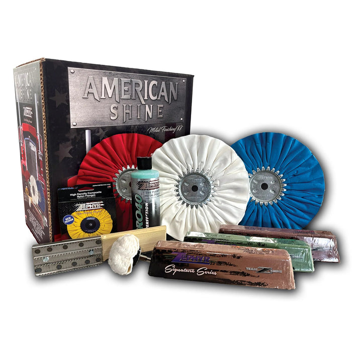 Zephyr American Shine Metal Finishing Kit - Lovecars - Zephyr - Metal Polish - AMS - KIT - 14mmsafety - 