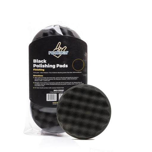 Autostolz/Rockcar Black Waffle Polishing Pad (Finishing) - Made in Germany - Lovecars - Autostolz - Polishing Pads for Paint - 5 inch - P222F - 810096000000