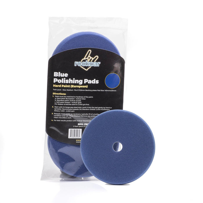 Autostolz/Rockcar Blue Euro Polishing Pad (Euro 1 step) - Made in Germany - Lovecars - Autostolz - Polishing Pads for Paint - 5 inch - P662E - 810096000000