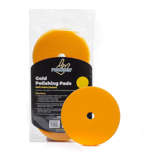 Autostolz/Rockcar Gold Polishing Pads for Soft Paint (Asian 1 step) - Made in Germany - Lovecars - Autostolz - Polishing Pads for Paint - 5 inch - P332J - 810096000000