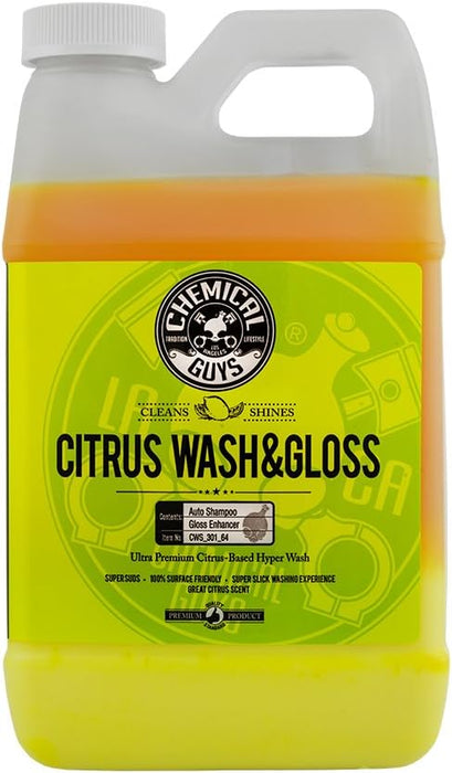 Citrus Wash & Gloss Citrus Based Hyper - Concentrated Wash + Gloss (No-More Spots) 1.9L (64 Fl. Oz.) - Lovecars - Lovecars - Soaps - Medium - CWS_301_64 -