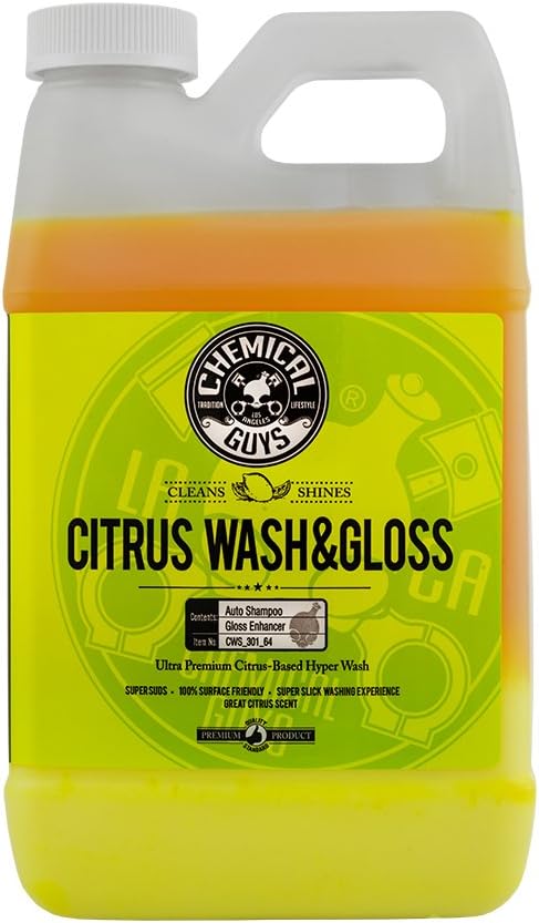 Citrus Wash & Gloss Citrus Based Hyper - Concentrated Wash + Gloss (No-More Spots) 1.9L (64 Fl. Oz.) - Lovecars - Lovecars - Soaps - Medium - CWS_301_64 -