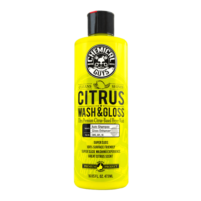 Citrus Wash & Gloss Citrus Based Hyper - Concentrated Wash + Gloss (No-More Spots) - lovecarsnz - Chemical Guys - Cleaning - CWS_301_16 - 816276010069