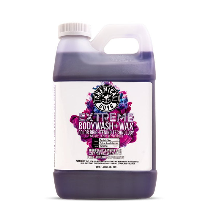 Extreme Bodywash & Wax Car Wash Soap 1.9 Litre - lovecarsnz - Chemical Guys - Exterior Cleaning, Protection and Shine - CWS20764 -