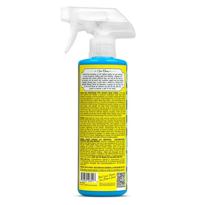 HydroCharge Plus High-Gloss Hydrophobic SiO2 Ceramic Spray Coating 473ml - lovecarsnz - Chemical Guys - Exterior Cleaning, Protection and Shine - WAC23016 - 0842850103513