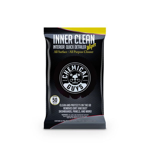 INNERCLEAN INTERIOR QUICK DETAILER & PROTECTANT CAR WIPES - lovecarsnz - Chemical Guys - Cleaning - PMWSPI66350 -
