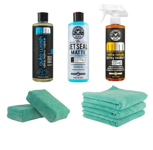 Matte Paint / Wrap Car Wash, Seal and Quick Detailer Kit to Wash and protect Matte paint properly - Lovecars - Chemical Guys - Exterior Cleaning, Protection and Shine - mattepaintkit2 -