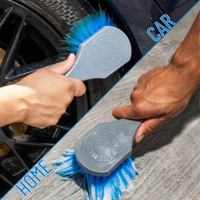 NEW Blue Stiffy Brush for Tires & Carpets - lovecarsnz - Chemical Guys - Cleaning - ACCG05 - 842850106330