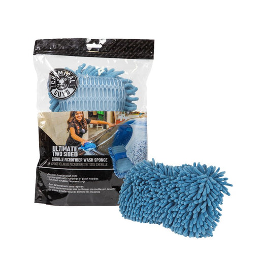NEW Ultimate Two Sided Chenille Microfiber Wash Sponge, Blue - lovecarsnz - Chemical Guys - Cleaning - MIC495 -