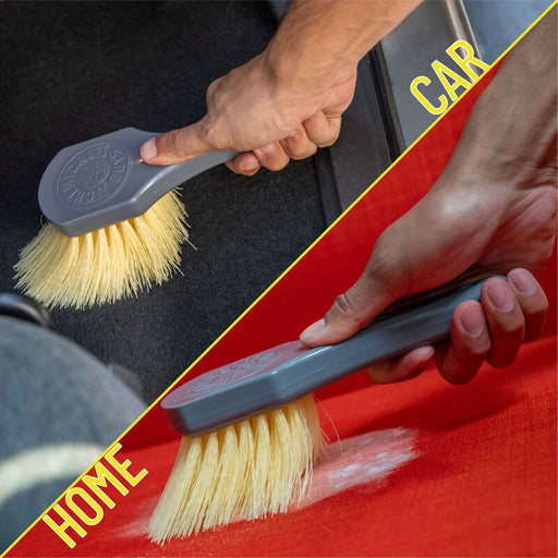 NEW Yellow Stiffy Brush for Carpets and Durable Surfaces - Lovecars - Chemical Guys - Cleaning - ACCG02 - 842850106347