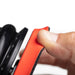 Flexible backing plate on the RockCar 15mm dual action polisher designed to better conform to curved vehicle panels | lovecars