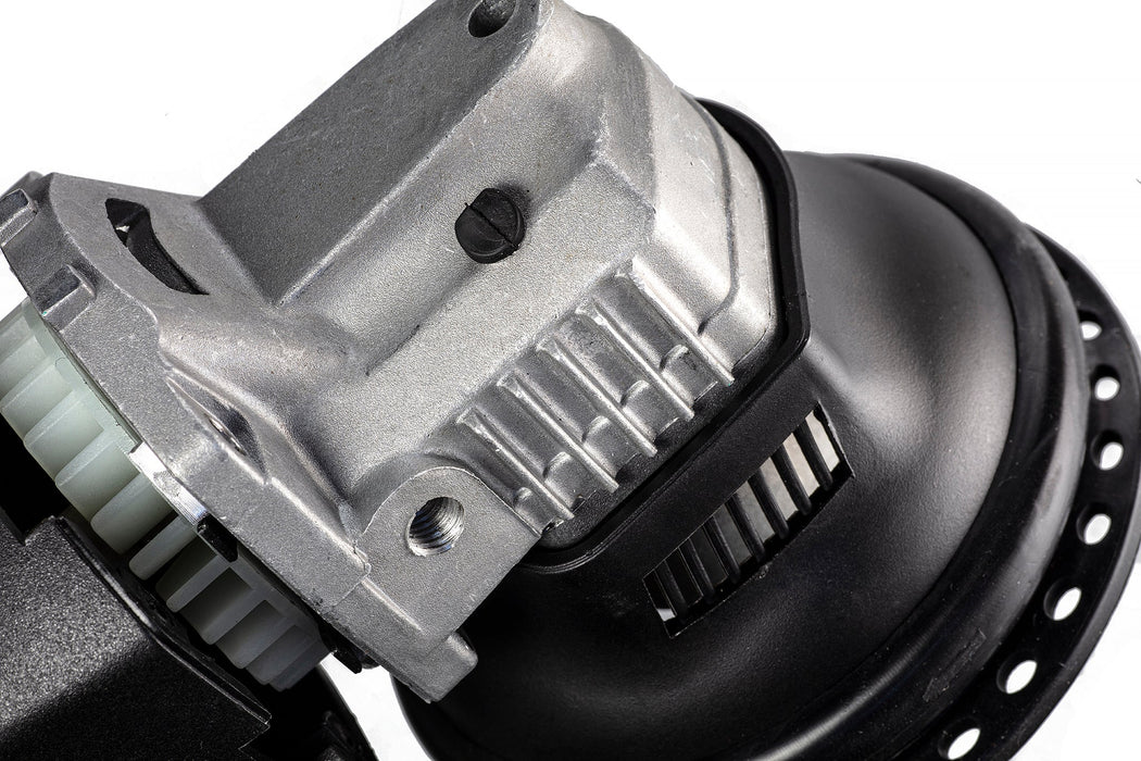 Rubber vibration isolation damper separating the front grip from the machine housing on the RockCar 15mm dual action polisher | lovecars