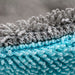 Side macro of Rockcar Performer microfiber pile showing strand length and density