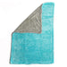 Rockcar Performer drying towel showing teal and grey dual sided microfiber