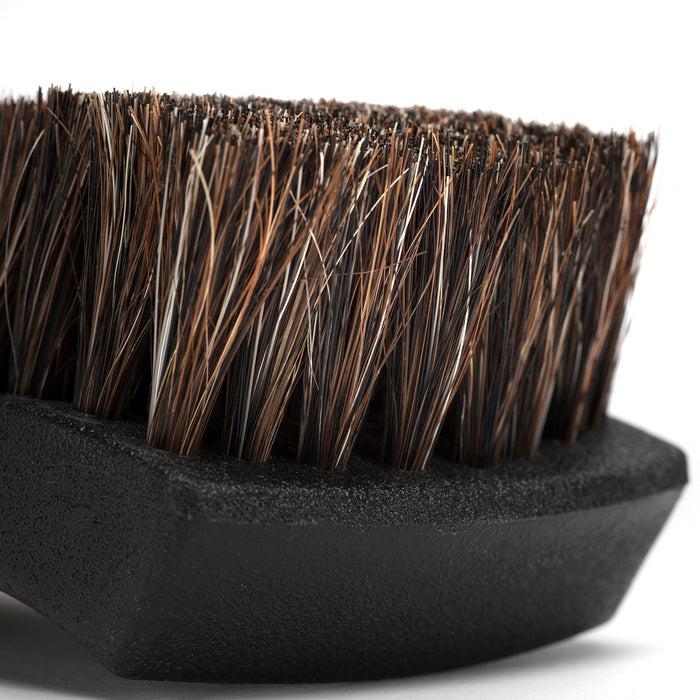 Soft Horse Hair Leather & Plastic Brush