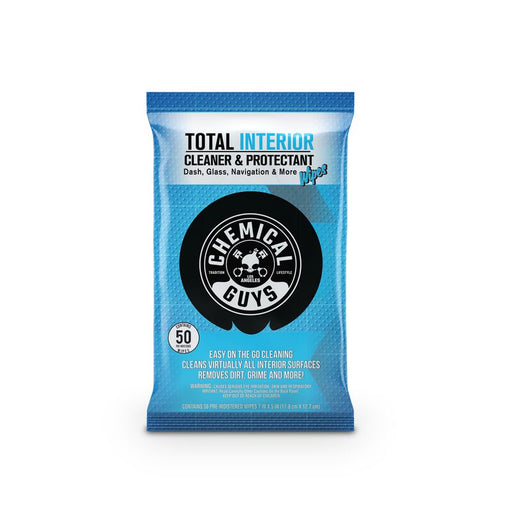 Total Interior Cleaner & Protectant Car Cleaning Wipes - lovecarsnz - Chemical Guys - Cleaning - PMWSPI22050 -
