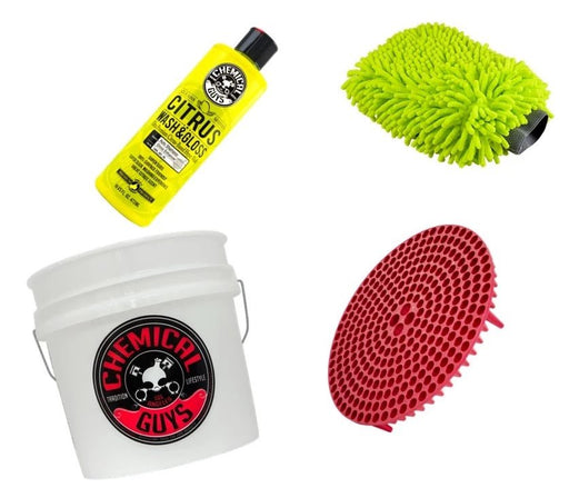 Wash Bucket Kit - Lovecars - Chemical Guys - Exterior Cleaning, Protection and Shine - Kitwashbucket -